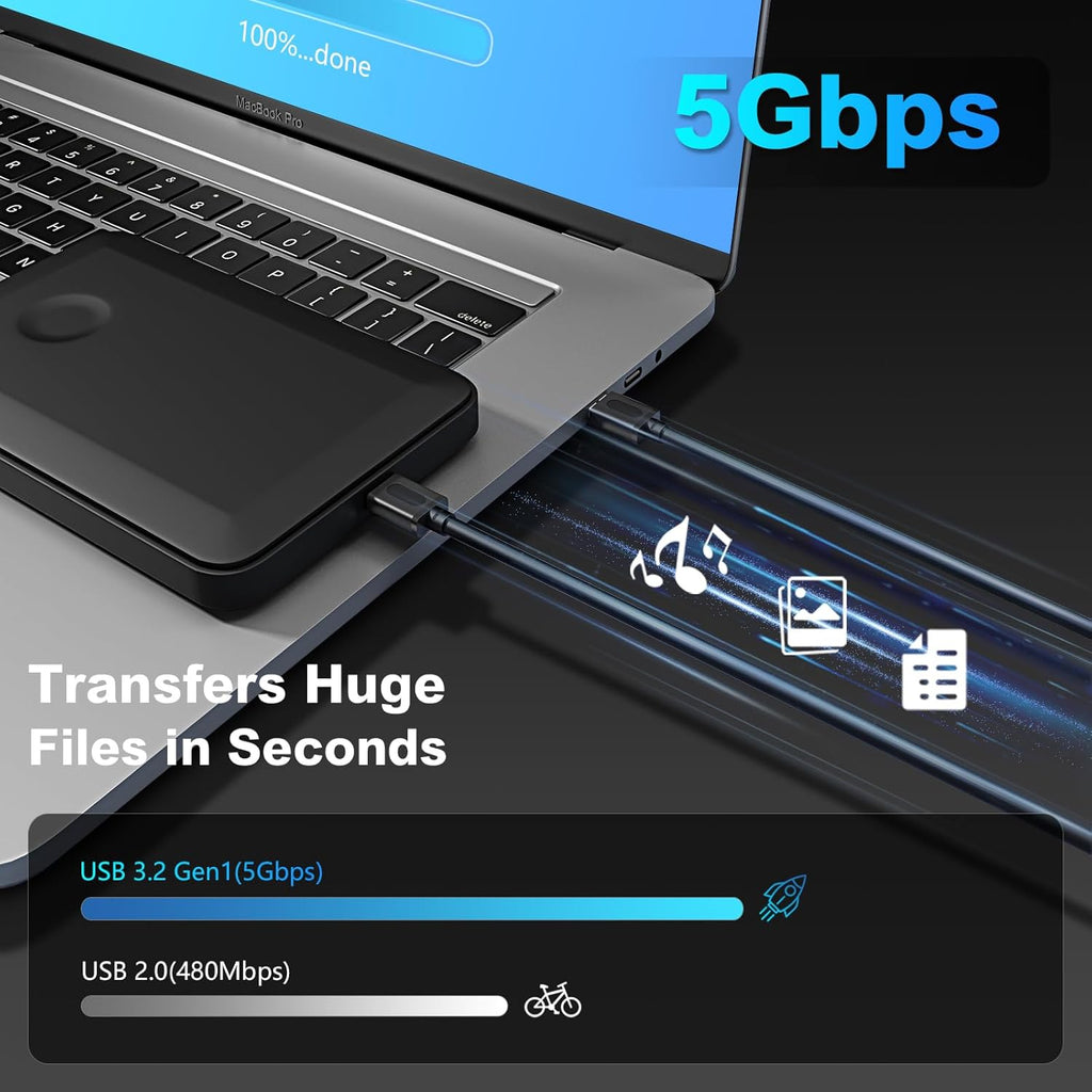USB 3.0 a to a Male Cable 25Ft,Usb to USB Cable USB Male to Male Cable USB Cord with Gold-Plated Connector for Hard Drive Enclosures, DVD Player, Laptop Cooler(25Ft/8M)